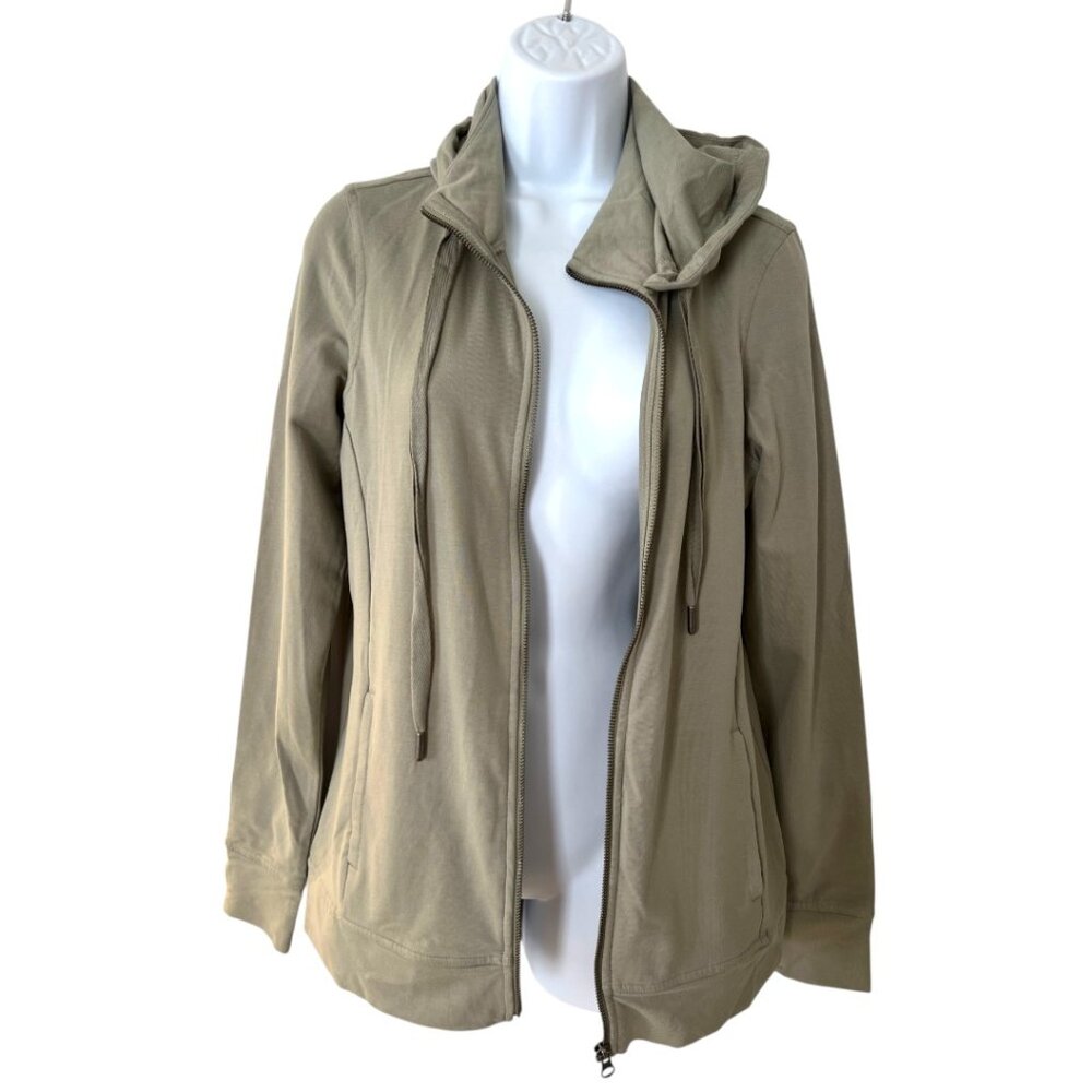 NWT! Pact Organic Cotton Full Zip Hoodie Size Small Sage Green Fair Trade